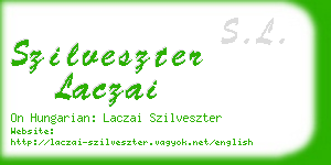 szilveszter laczai business card